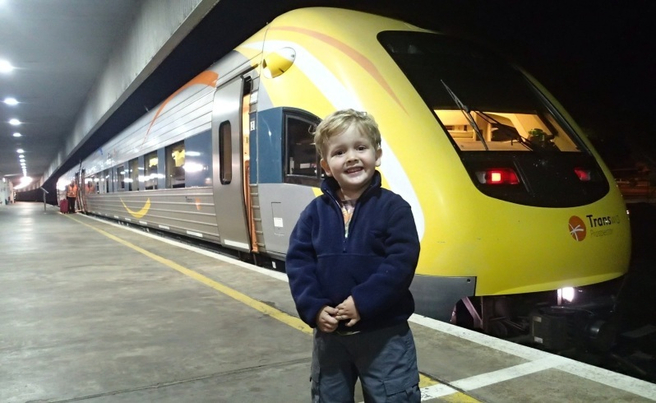 Young Tom with the Prospector.